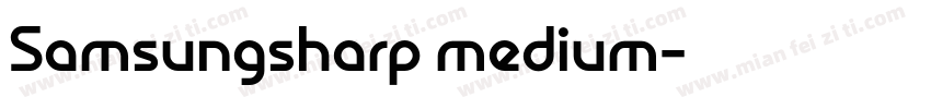 Samsungsharp medium字体转换